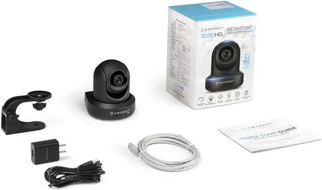 Alt view image 5 of 8 - Amcrest UltraHD 2K (3MP/2304TVL) WiFi Video Security IP Camera with Pan/Tilt, Dual Band 5ghz/2.4ghz, Two-Way Audio, 3-Megapixel @ 20FPS, Wide 90° Viewing Angle and Night Vision IP3M-941B (Black)