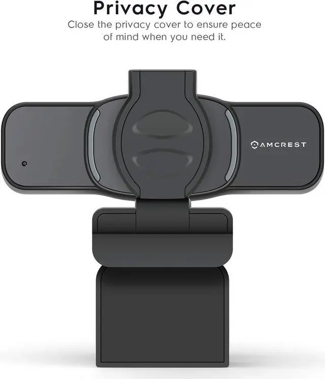 Alt view image 3 of 7 - Amcrest 1080P Webcam with Microphone & Privacy Cover, Web Cam USB Camera, Computer HD Streaming Webcam for PC Desktop & Laptop w/ Mic, Wide Angle Lens (AWC201-B)