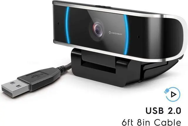 Alt view image 6 of 7 - Amcrest 5-Megapixel Webcam with Microphone, Web Cam USB Camera, Computer HD Streaming Webcam for PC Desktop & Laptop w/Mic, Wide Angle Lens & Large Sensor for Superior Low Light (AWC5100)