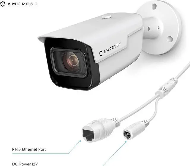 Alt view image 6 of 7 - Amcrest 4K Optical Zoom IP Camera, Varifocal 8MP Outdoor POE Camera Bullet, Security Camera, 2.7mm~13.5mm Lens, IP67 Weatherproof, MicroSD Recording, (IP8M-VB2896EW-AI)
