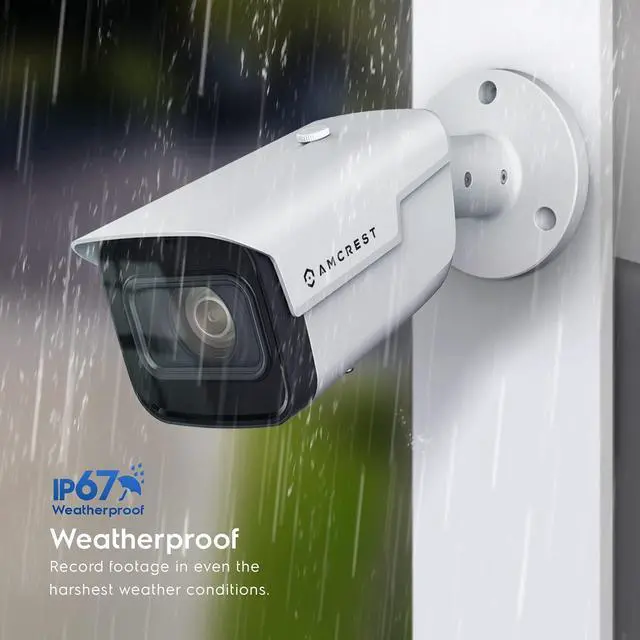 Alt view image 7 of 7 - Amcrest 4K Optical Zoom IP Camera, Varifocal 8MP Outdoor POE Camera Bullet, Security Camera, 2.7mm~13.5mm Lens, IP67 Weatherproof, MicroSD Recording, (IP8M-VB2896EW-AI)
