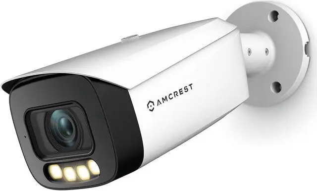 Main image of Amcrest Night Color AI Bullet IP PoE Camera w/ 164ft Full Color Nightvision, Security IP Camera Outdoor, Built-in Microphone, Face Detection, Human & Vehicle Detection, 4K@30fps IP8M-TB2886EW-AI