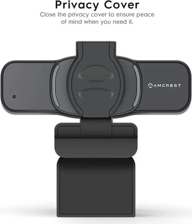 Alt view image 3 of 7 - Amcrest 1080P Webcam with Microphone & Privacy Cover, Web Cam USB Camera, Computer HD Streaming Webcam for PC Desktop & Laptop w/Mic, Wide Angle Lens, Superior Low Light (AWC201-B) (Used)