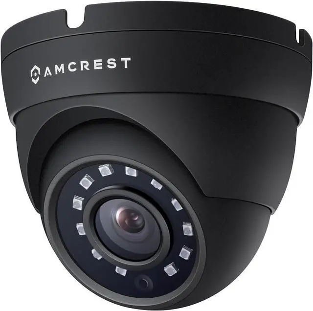 Main image of Amcrest Full HD 1080P 1920TVL Dome Outdoor Security Camera, 2MP 1920x1080, 3.6mm Lens 90° Viewing Angle, Black (REP-AMC1080DM36-B) (Refurbished)