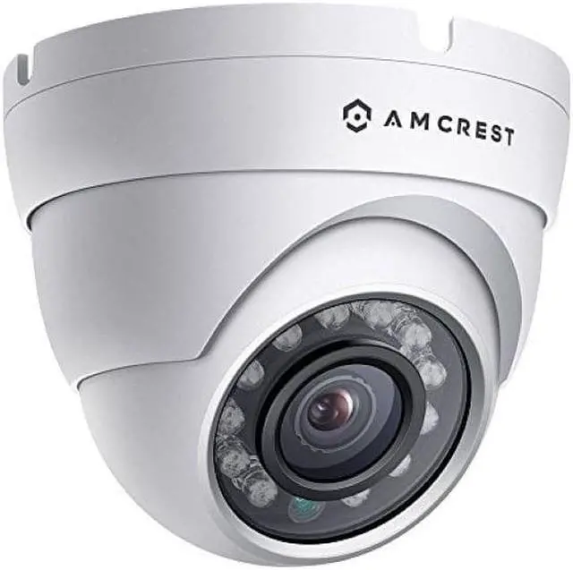 Main image of Amcrest Full HD 1080P 1920TVL Dome Outdoor Security Camera, 2MP 1920x1080, 3.6mm Lens 90° Viewing Angle, White (REP-AMC1080DM36-W) (Refurbished)