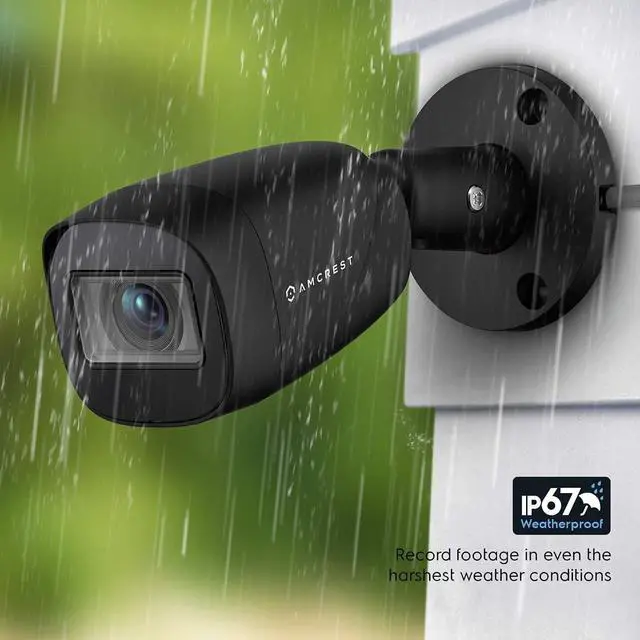 Alt view image 7 of 7 - Amcrest Full HD 1080P 1920TVL Bullet Outdoor Security Camera (Quadbrid 4in1 HD-CVI/TVI/AHD/Analog), 2MP 1920x1080, 98ft Night Vision, 3.6mm Lens 90° Viewing Angle, (AMC1081BC36-B) (Refurbished)