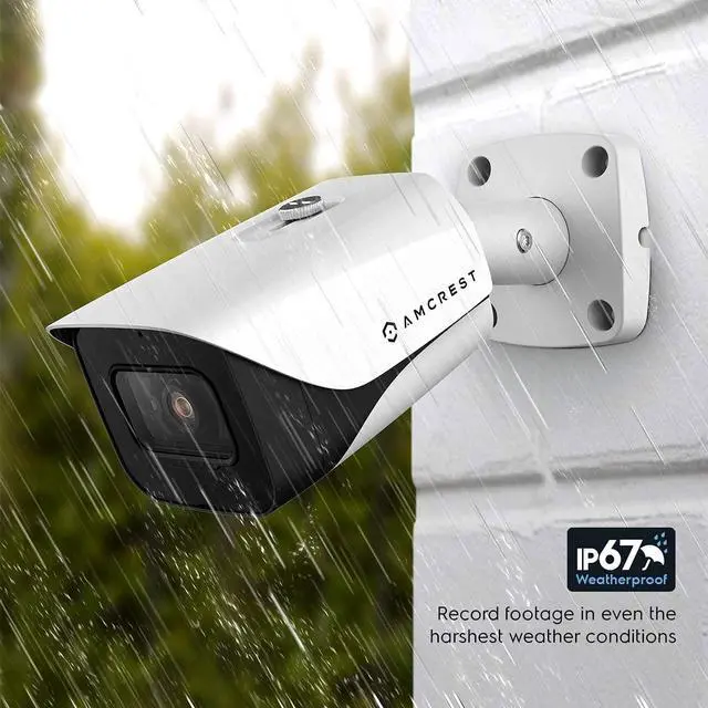 Alt view image 6 of 6 - Amcrest 4K Analog Outdoor Security Camera, Bullet 4K (8MP) @15fps, CCTV-Coax-BNC, 130ft Night Vision, IP67 Metal, White (Not an IP Camera) (DVR Required, Not Included) (AMC4KBC28-W) (Refurbished)