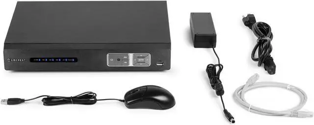 Alt view image 4 of 4 - Amcrest NV4108 (8CH 1080P/3MP/4MP/5MP) Network Video Recorder - Supports up to 8 x 2.1MP WiFi IP Cameras @30fps, Supports up to 4TB HDD (Not Included) (No Built-in WiFi) (Refurbished)