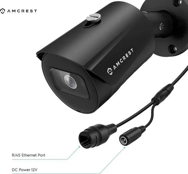 Alt view image 4 of 6 - Amcrest 2-Pack UltraHD 5MP Outdoor POE Camera 2592 x 1944p Bullet IP Security Camera, Outdoor IP67 Waterproof, 103° FOV, 2.8mm Lens, 98.4ft Night Vision, 5-Megapixel, IP5M-B1186EB-28MM (Black)