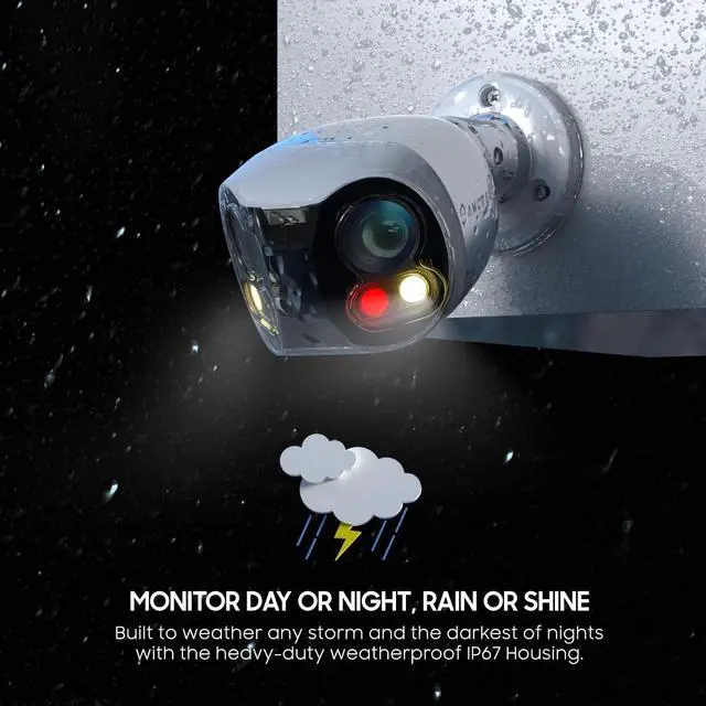 Alt view image 6 of 7 - Amcrest Dual-Lens 4K (8MP) Outdoor Security POE Camera, 2 x 4K Lenses PoE AI Bullet IP Camera, 65ft Night Color, Face Detection, Panoramic 180° FOV, 2 x 4K@15fps IP8M-DLB2998EW-AI (White)