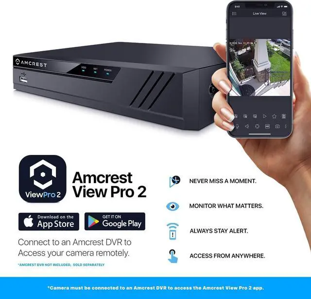 Alt view image 6 of 6 - Amcrest Analog Outdoor Security Camera Dome 2MP 1080P @ 30fps, Quadbrid, 129° FOV, White (Not an IP Camera) (DVR Required, Not Included) AMC1080DM28-W