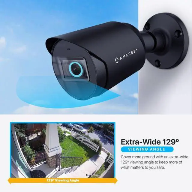Alt view image 4 of 6 - Amcrest 2MP Bullet Security Camera HD-CVI/TVI/AHD/Analog AMC1080BC28-B