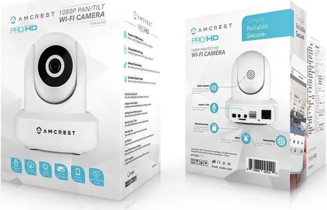 Alt view image 4 of 6 - Amcrest IP2M-841 ProHD 1080P (1920TVL) Wireless WiFi IP Camera, White