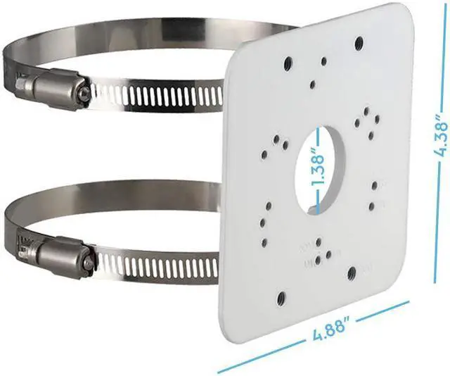 Alt view image 2 of 2 - Amcrest AMCPFA152 Pole Mounting Bracket, Compatible w/ AMCPFB203W, AMCPFB204W, IP4M-1055EB/W, IP5M-T1179EW & IP8M-2454E