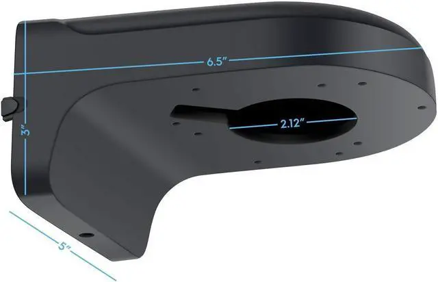 Alt view image 2 of 2 - Amcrest AMCPFB203W-B Wall Mount Bracket for Dome Cameras, Compatible w/IPM-751B/W, IP2M-851B/W, IP3M-956B/W, IP3M-956EB/W, IP2M-856EW, IP4M-1028B/W, IP4M-1028EB/W, IP4M-1056E, IP5M-1176E, IP8M-2493E