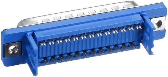 Alt view image 2 of 4 - IDC D-Sub Ribbon Cable Connector 25-pin 2-row Male Plug IDC Crimp Port Terminal Breakout for Flat Ribbon Cable Blue