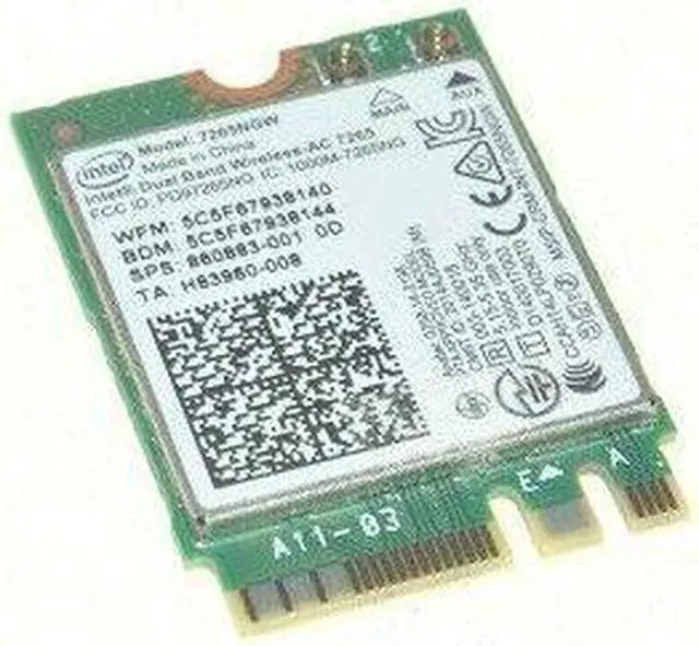 Main image of HP ProOne 400 G3 Intel Dual Band Wireless 802.11ac WiFi + Bluetooth 860883-001