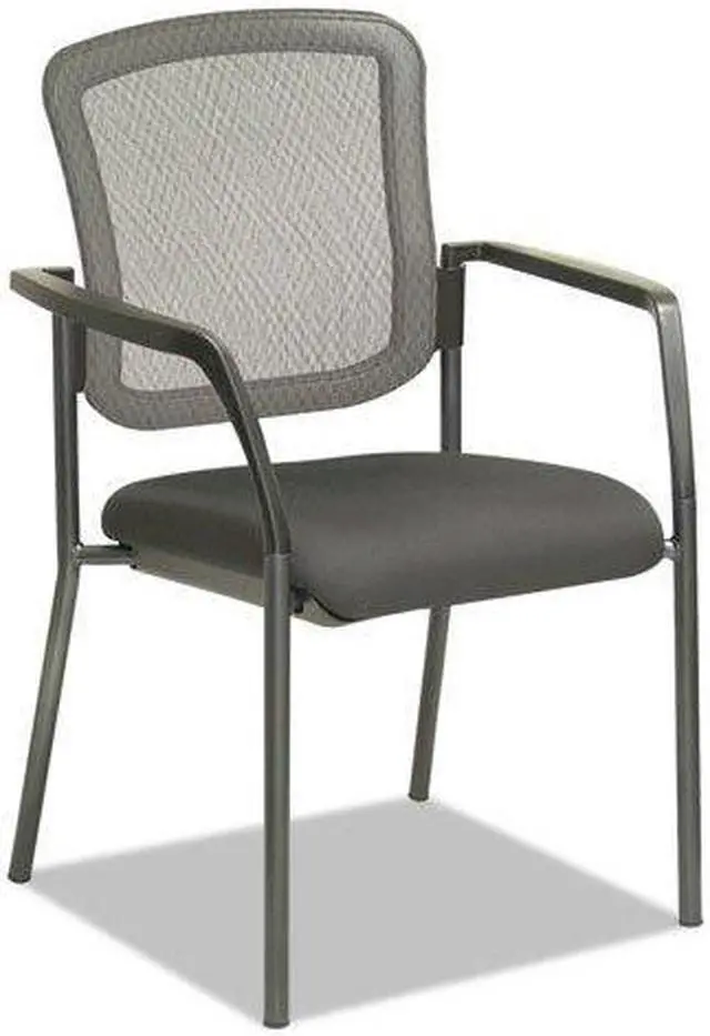 Alt view image 9 of 20 - Alera - EL4314 - Mesh Guest Stacking Chair, Black