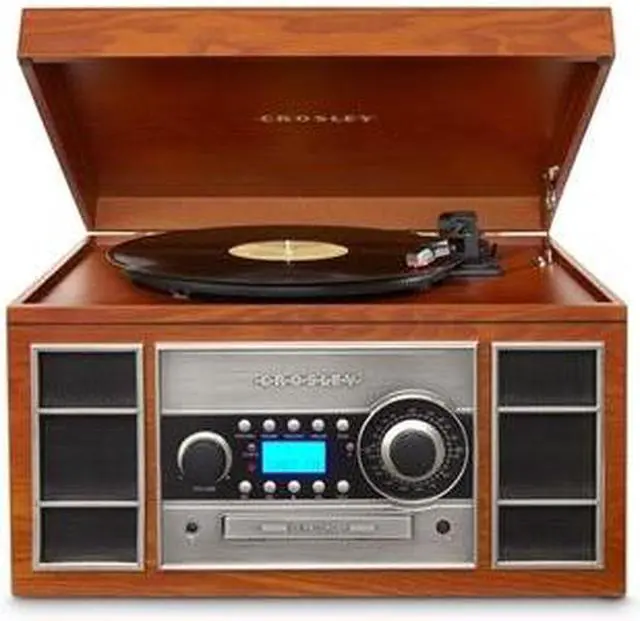 Alt view image 6 of 17 - Crosley Radio CR2413A-PA Memory Master II CD Recorder/USB (Paprika)