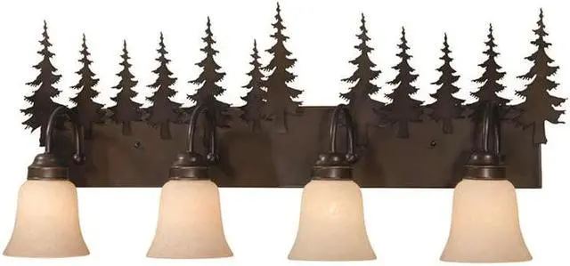 Alt view image 2 of 13 - Vaxcel Yosemite 4L Vanity Burnished Bronze - VL55504BBZ