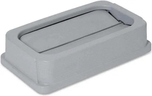 Main image of Genuine Joe Swing Lid f/23 Gal. 20-1/4"x11-1/2"x4-5/8" Gray 02343