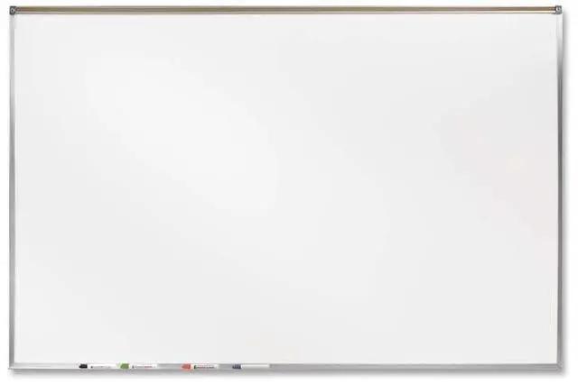 Alt view image 6 of 15 - Ghent 3' X 4' Feet Proma Porcelian Multimedia Boards Aluminum Framed Magnetic Projection / Markerboard With 1" Maprail