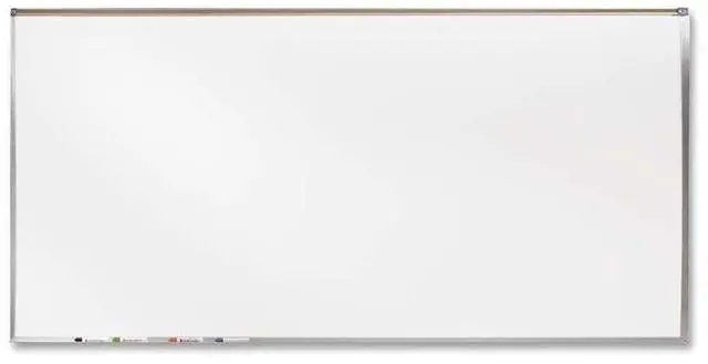 Alt view image 2 of 9 - Ghent 4' X 8' Feet Proma Porcelian Multimedia Boards Aluminum Framed Magnetic Projection / Markerboard With 1" Maprail