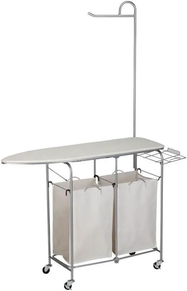 Alt view image 3 of 5 - Honey-Can-Do SRT-01974 Foldable Ironing Laundry Center And Valet