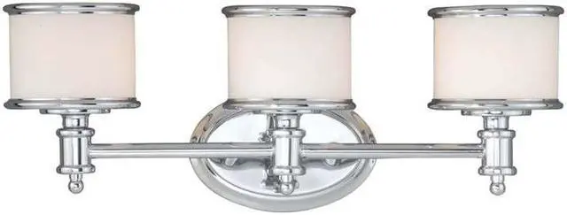 Alt view image 2 of 14 - Vaxcel Carlisle 3L Vanity Light Chrome - CR-VLU003CH