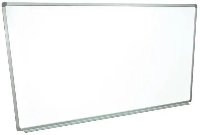 Alt view image 5 of 11 - Luxor Wall-Mounted Magnetic Whiteboard - 96" x 40" -White Surface, Silver Aluminum Frame  WB9640W