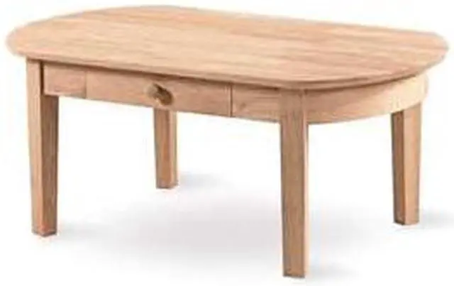 Alt view image 2 of 11 - International Concepts OT-5C Phillips Oval Coffee Table