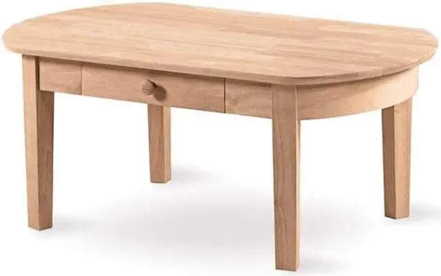 Alt view image 3 of 11 - International Concepts OT-5C Phillips Oval Coffee Table