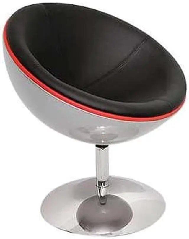 Alt view image 4 of 6 - LumiSource Lunar Lounger Black CHR-LUNAR BK