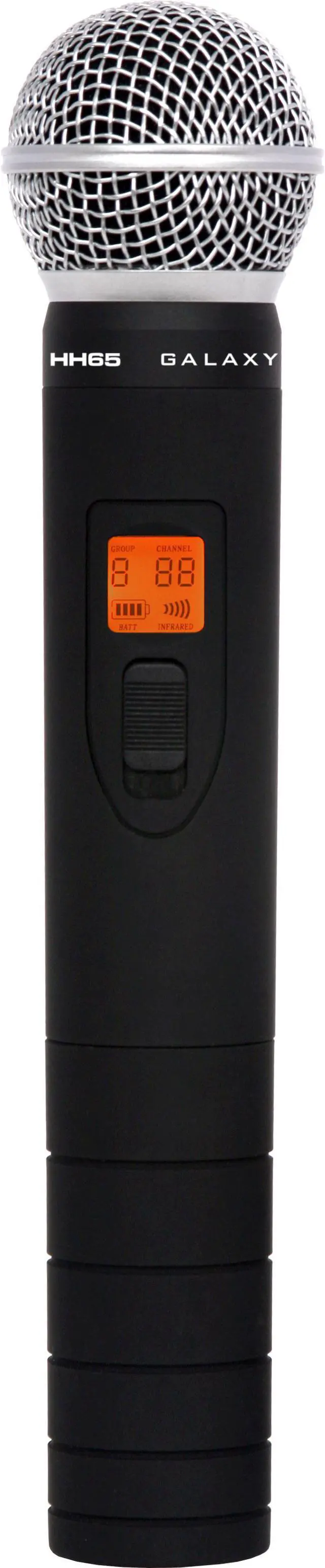 Alt view image 4 of 10 - Galaxy Audio DHXR/HH65 Handheld Wireless Microphone System - D (584-607 MHz)