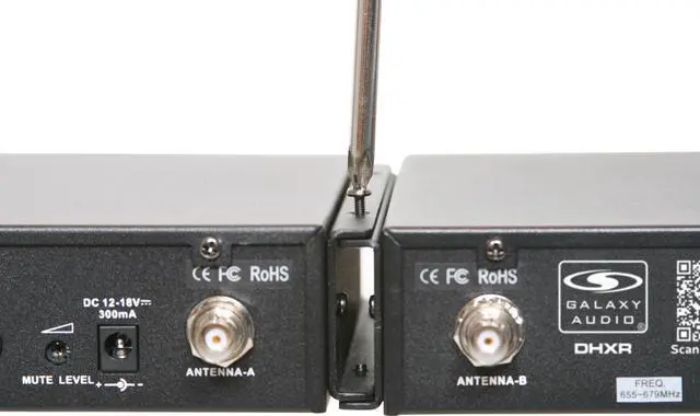 Alt view image 7 of 10 - Galaxy Audio DHXR/HH65 Handheld Wireless Microphone System - D (584-607 MHz)