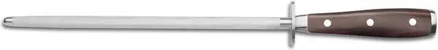 Main image of Wusthof Ikon Blackwood 10 Inch Sharpening Steel With Double Bolster