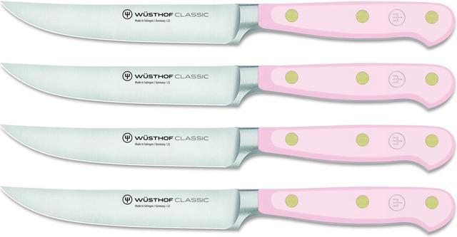 Wusthof Classic 4-Piece Pink Himalayan Salt Steak Knife Set