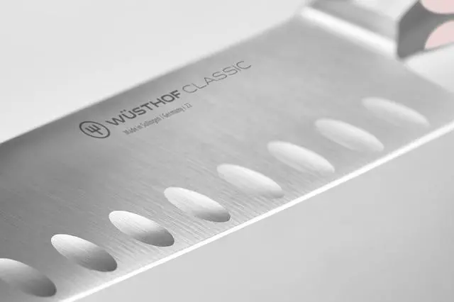 Alt view image 2 of 5 - Wusthof Classic 7-Inch Santoku Knife, Pink Sea Salt