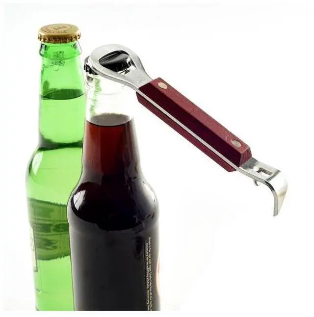 Alt view image 5 of 6 - Norpro, Brown Can Punch Bottle Opener