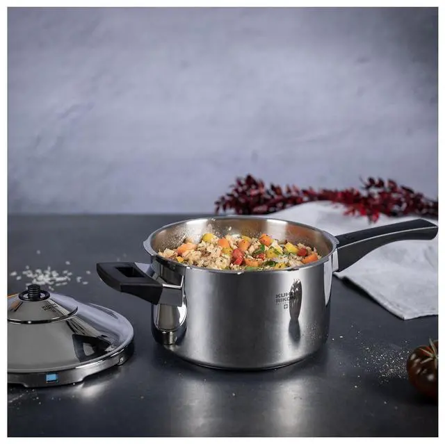 Alt view image 10 of 11 - Kuhn Rikon Duromatic Saucepan 3.5 Qt