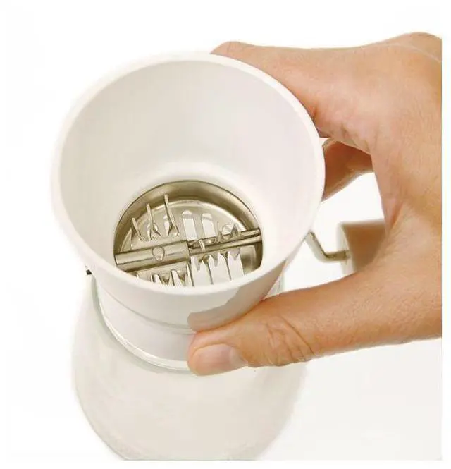 Alt view image 4 of 5 - Norpro Glass Nut and Topping Chopper, White