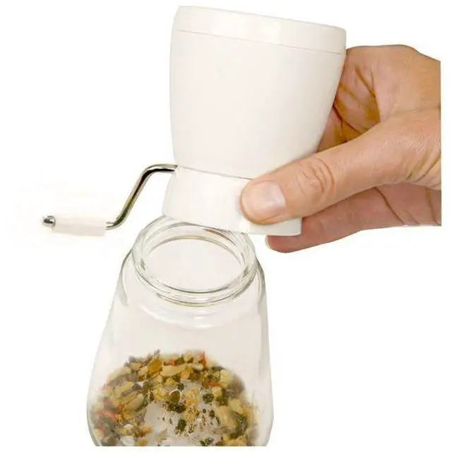 Alt view image 5 of 5 - Norpro Glass Nut and Topping Chopper, White
