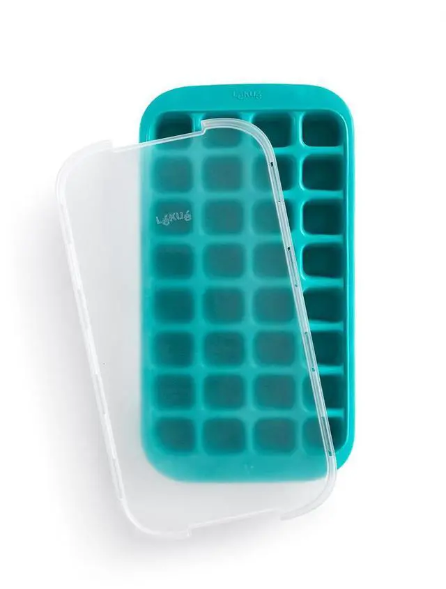 Alt view image 2 of 5 - Lekue Industrial Silicone Ice Cube Tray, Blue