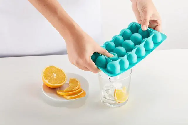 Alt view image 5 of 5 - Lekue Industrial Silicone Ice Cube Tray, Blue
