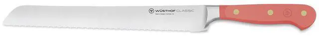 Main image of Wusthof Classic 9-Inch Double Serrated Bread Knife, Coral Peach