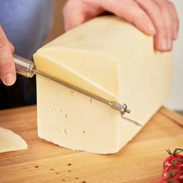 Alt view image 2 of 5 - Rosle Stainless Steel Wire Cheese Slicer, 9.8-Inch