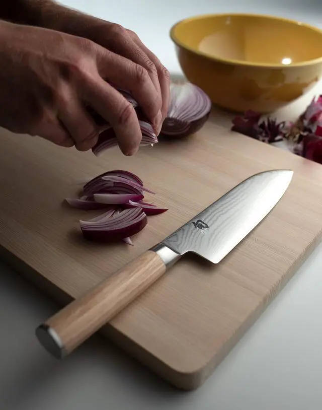 Alt view image 4 of 6 - Shun Classic Blonde 7-Inch Santoku Knife
