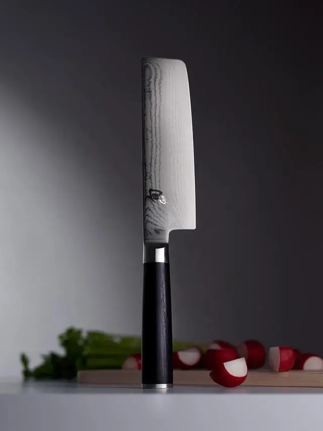 Alt view image 15 of 15 - Shun 6.5-in. Classic Nakiri Vegetable Knife