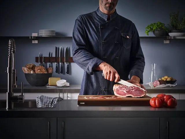 Alt view image 6 of 6 - Wusthof Classic 8" Artisan Butcher Knife, Hollow Edge