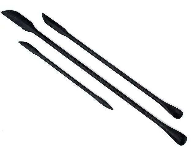 Main image of Norpro Mini Silicone Last Drop Spatula, Set of 3, Black